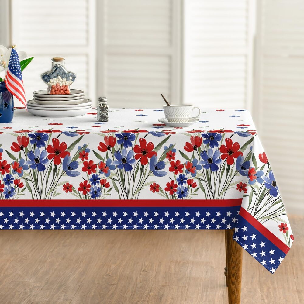 Holiday Tablecloth 60x84 Inch Party Picnic Dinner Decor